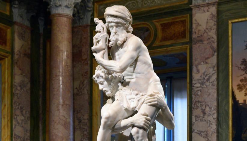 Enea, Anchise e Ascanio, di Gian Lorenzo Bernini (particolare)