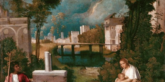 Giorgione, La tempesta, Gallerie dell'Accademia, Venezia, particolare