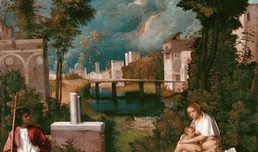 Giorgione, La tempesta, Gallerie dell'Accademia, Venezia, particolare