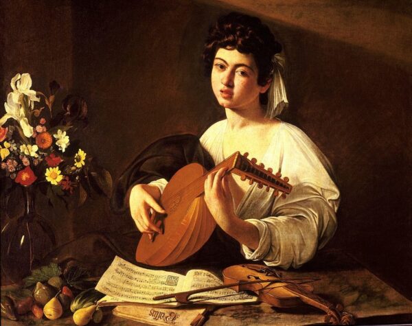 Il Suonatore di liuto di Caravaggio, all'Ermitage