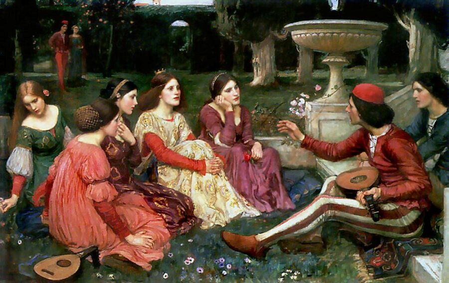 John William Waterhouse, A Tale from Decameron, 1916