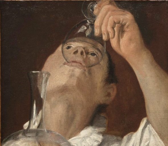 Il ragazzo che beve di Carracci del 1582-1583