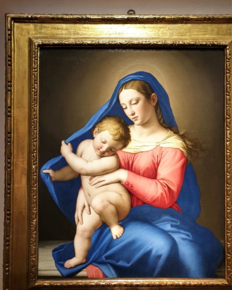 Classica ma importante Madonna con Bambino del Sassoferrato, 1650, da Benappi