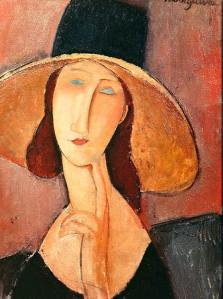 Amedeo Modigliani, ritratto di Jeanne Hebuterne, 1918