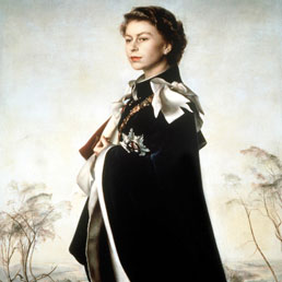 Queen Elizabeth II, Queen Regent" di Pietro Annigoni, 1954-5 (Copyright: The Fishmongers' Company)