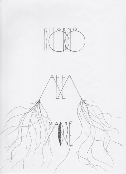 Riccardo Beretta, Ritornoalla Madre, Disegnitratti da G. Bachelard “La Terra e ilRiposo” (2020) – Parte della campagna a scopobeneficonell’emergenza Covid-19. Courtesy dell’artista.