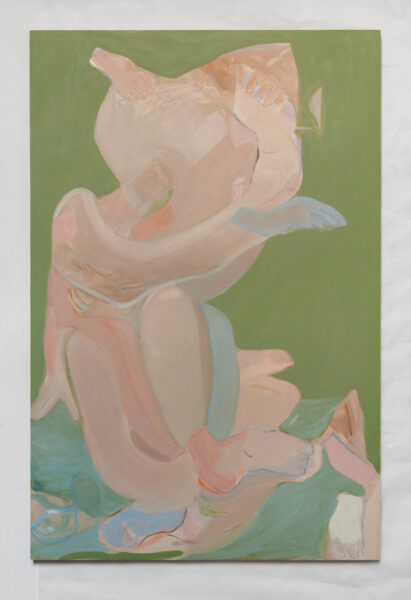 That's me in the corner, 2020, olio su tavola, cm120x80, courtesy galleria Cardelli e Fontana.