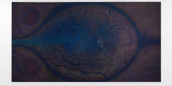 LUISA RABBIA. BIRTH, 2017 Matite colorate su acrilico su tela. 274×513 cm Collezione Privata. Courtesy Peter Blum Gallery, NY. Foto Dario Lasagni