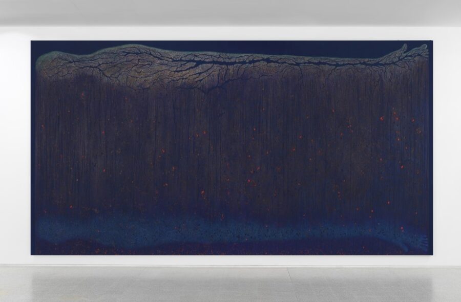 LUISA RABBIA. DEATH, 2017 Matite colorate su acrilico su tela. 274×513 cm Collezione Privata, Zug, CH. Courtesy Peter Blum Gallery, NY. Foto Dario Lasagni
