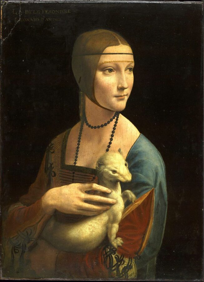 Dama con l'ermellino, Leonardo da Vinci, 1488-1490