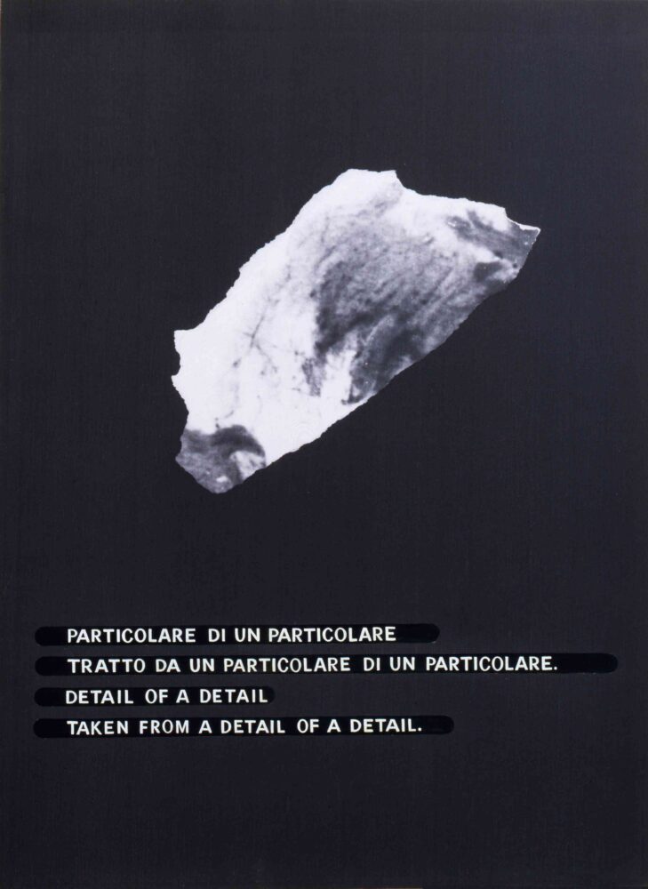 Emilio Isgrò, Particolare, 1972