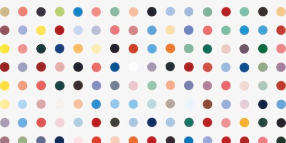 Uno Spot Painting di Damien Hirst