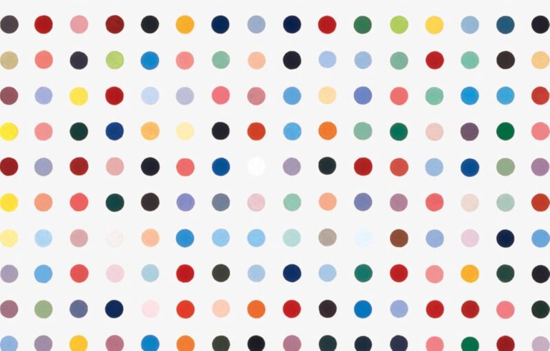 Uno Spot Painting di Damien Hirst