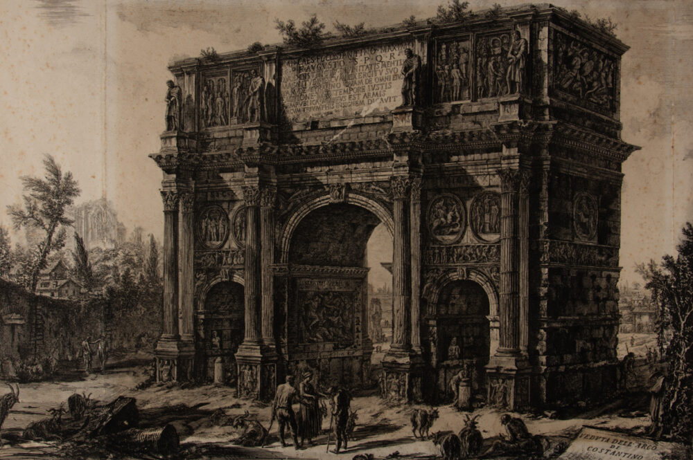 Giambattista Piranesi: Arco di Costantino. Acquaforte 47,7 x 71,2