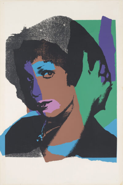 Andy Warhol - Senza titolo, 1975 Dalla serie Ladies and Gentleman, 110,7 x 73,3 cm, Al retro data, numerazione (64/125) e firma “Andy Warhol”, Bibl.: Feldmann/Schelmann, Andy Warhol Prints, (II.130) Provenienza: Collezione privata. EUR 5.000
