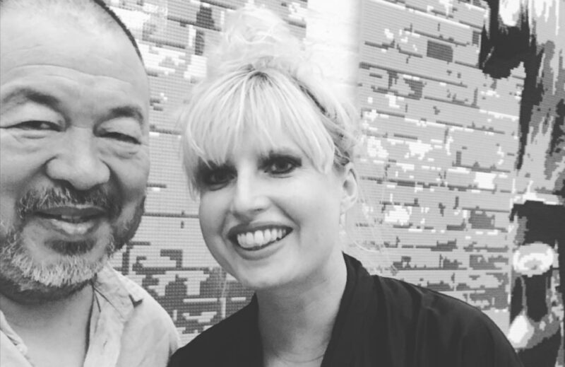 Angela Gulbenkian con Ai Weiwei