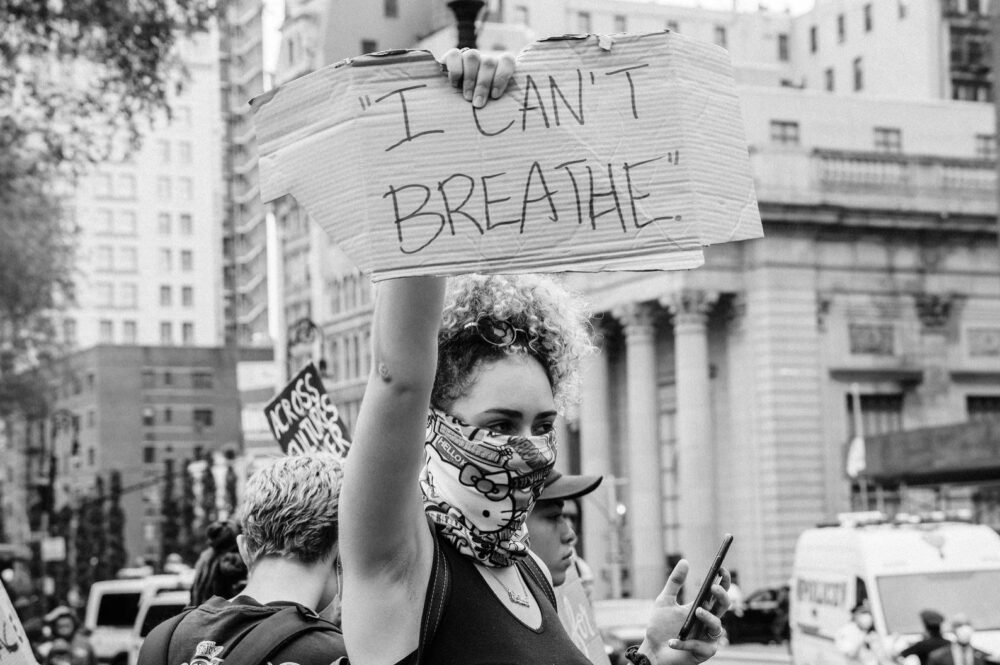Manifestazioni a New York per la morte di George Floyd (foto Chris Facey, courtesy The Newyorker)