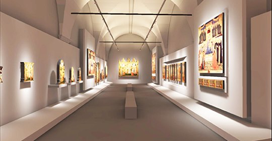 Museo di San Marco - PROGETTO Nuovo allestimento della Sala dell'Ospizio (FI)
