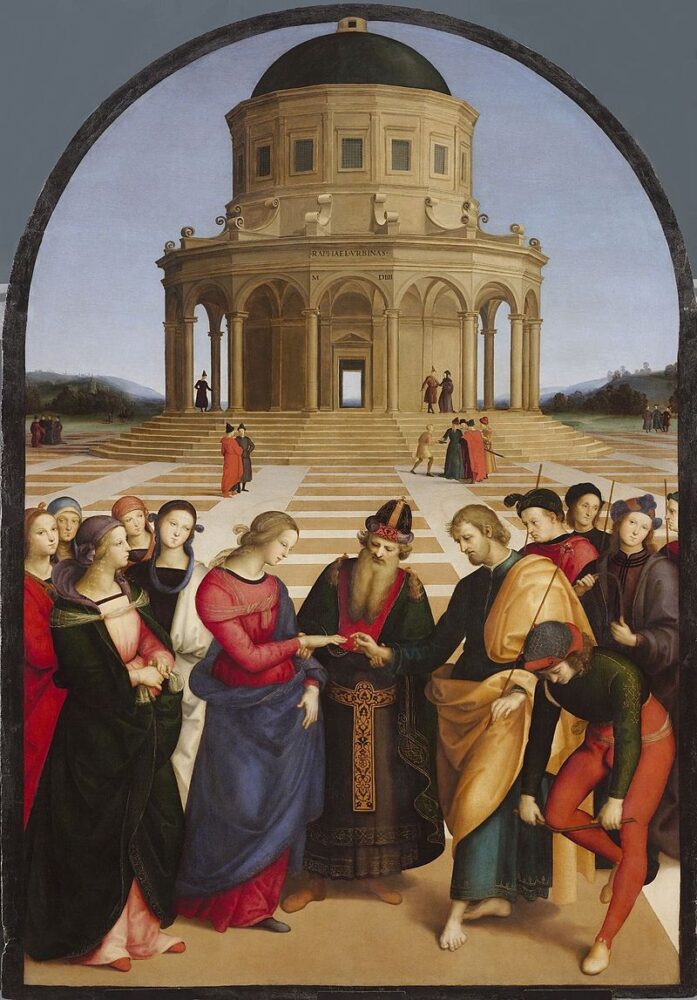 Raffaello Sanzio, Sposalizio della Vergine (1504) - Pinacoteca di Brera 