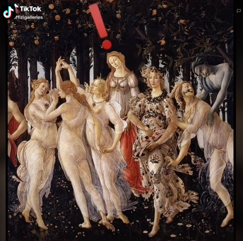 Uffizi e TikTok