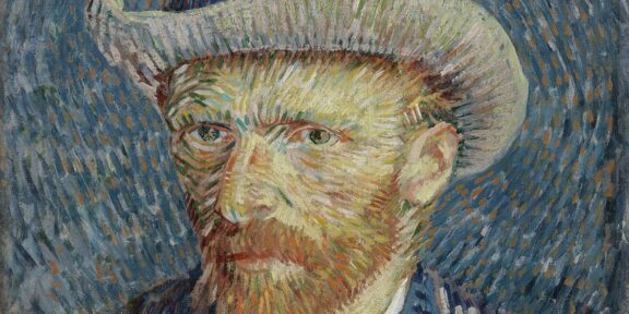 Vincent van Gogh: Autoritratto con cappello di feltro grigio, 1887, olio su tela, cm 44,5 x 37,2. Van Gogh Museum (Vincent van Gogh Foundation), Amsterdam