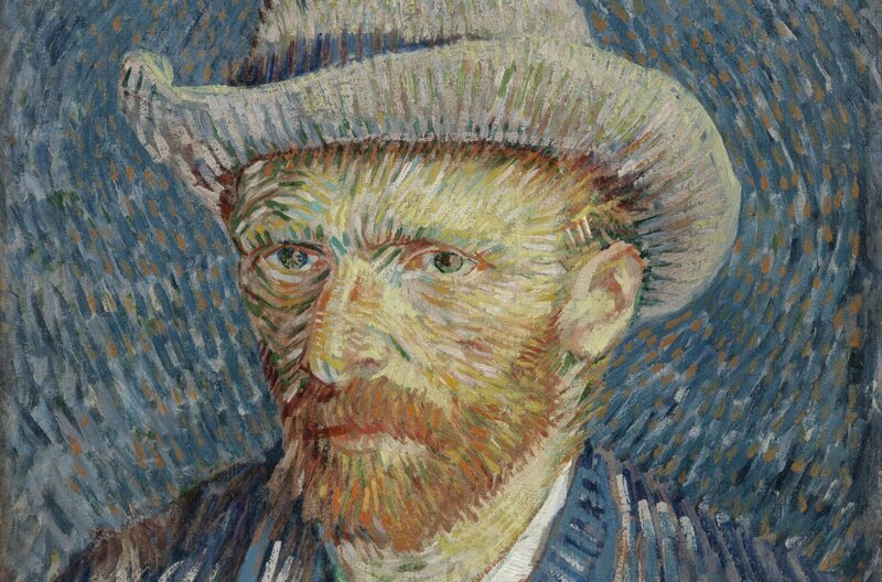 Vincent van Gogh: Autoritratto con cappello di feltro grigio, 1887, olio su tela, cm 44,5 x 37,2. Van Gogh Museum (Vincent van Gogh Foundation), Amsterdam