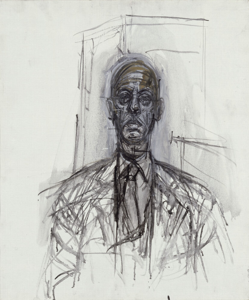 Alberto Giacometti Portrait de Maurice Lefebvre-Foinet,, 1964 Olio su tela 55 x 46 cm Kunsthaus Zürich, Alberto Giacometti-Stiftung (dono dell’artista), Zürich (©ProLitteris)