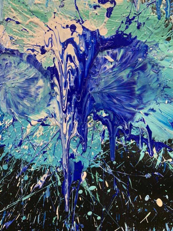 Omar Hassan Breaking Through Black #15 - Mare Ghiacciato, 2020 (dettaglio) Acrilico e olio su tela, 160x200 cm Courtesy of the artist and Prometeo Gallery Ida Pisani Milan(Lucca