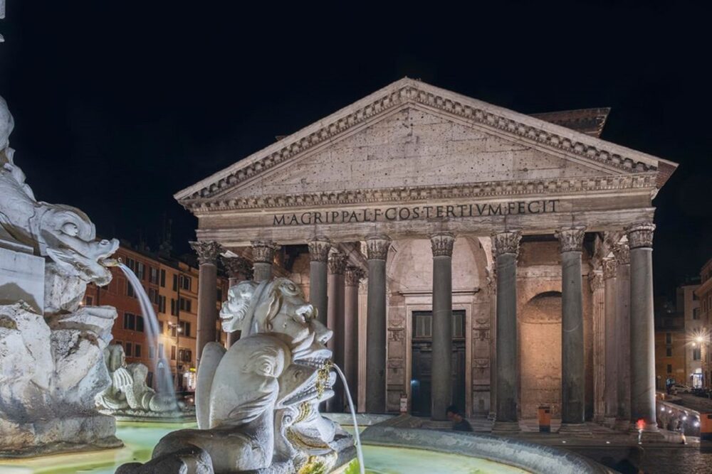 Nuova illuminazione artistica al Pantheon