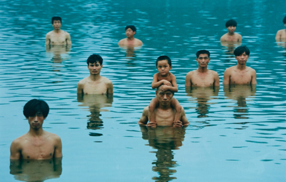 Zhang Huan, To Raise the Water Level in a Fishpond, 1997