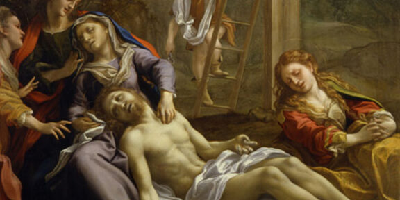 Antonio Allegri detto il Correggio: Compianto su Cristo morto, 1524 circa Olio su tela Parma, abbazia di San Giovanni Evangelista