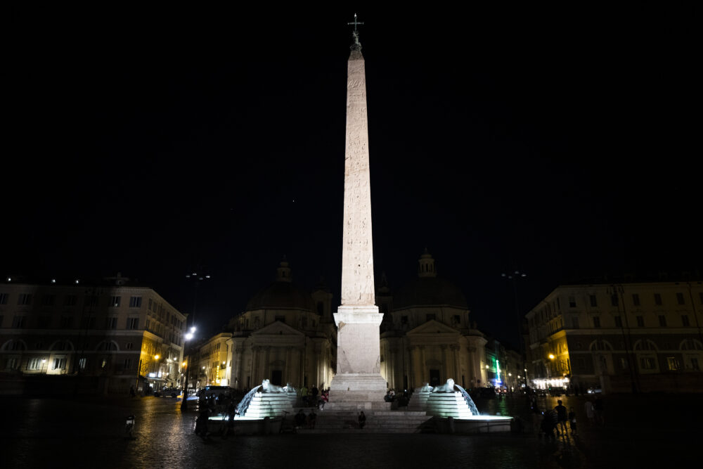 Nuova illuminazione a Piazza del Popolo