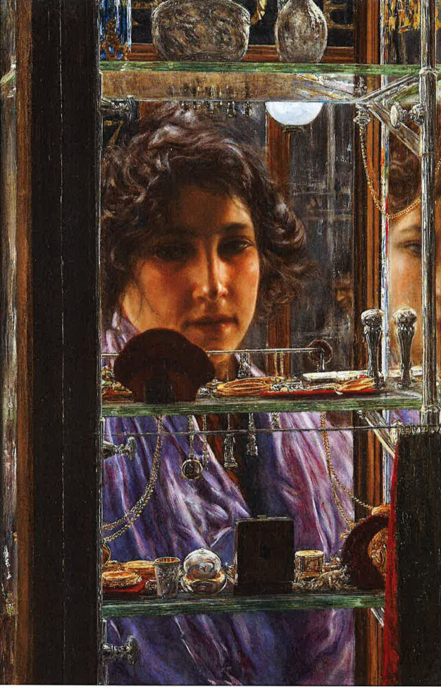 Vincenzo Migliaro Seduzione, 1906 olio su tela, 62 x 42 cm Collezione privata, Napoli