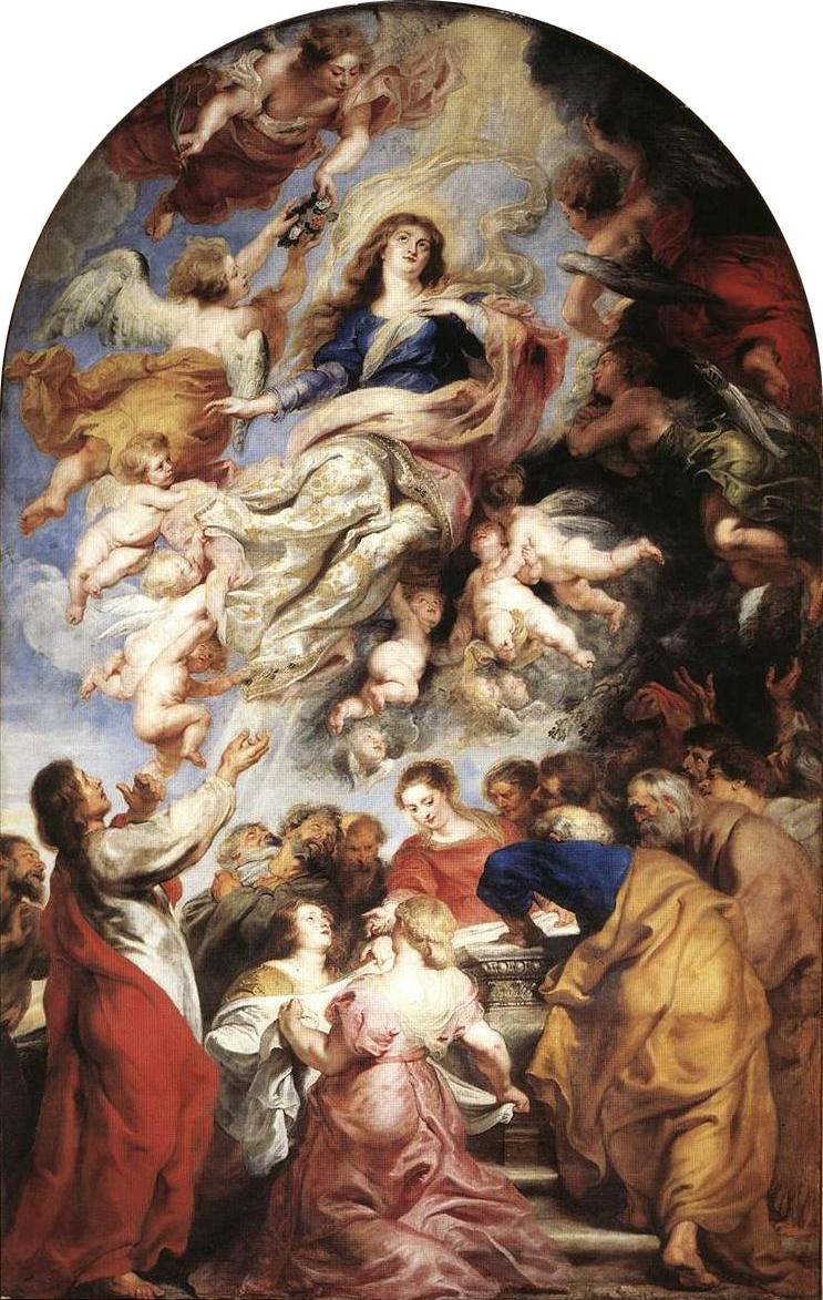 Assunzione della Vergine di Rubens nella Cattedrale di Anversa, 1626