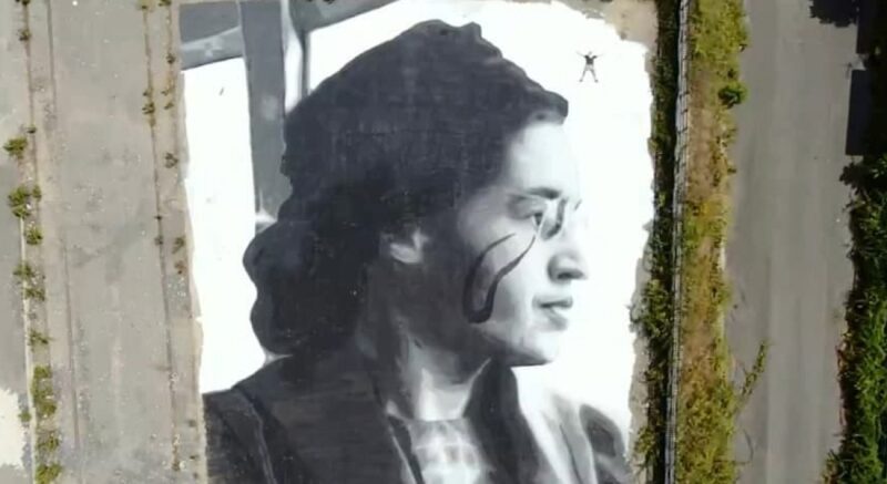 Rosa Parks in un murale di Jorit