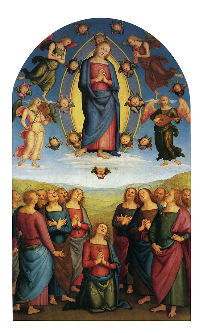 L'Assunzione di Pietro Perugino, Chiesa di Santa Maria, Corciano