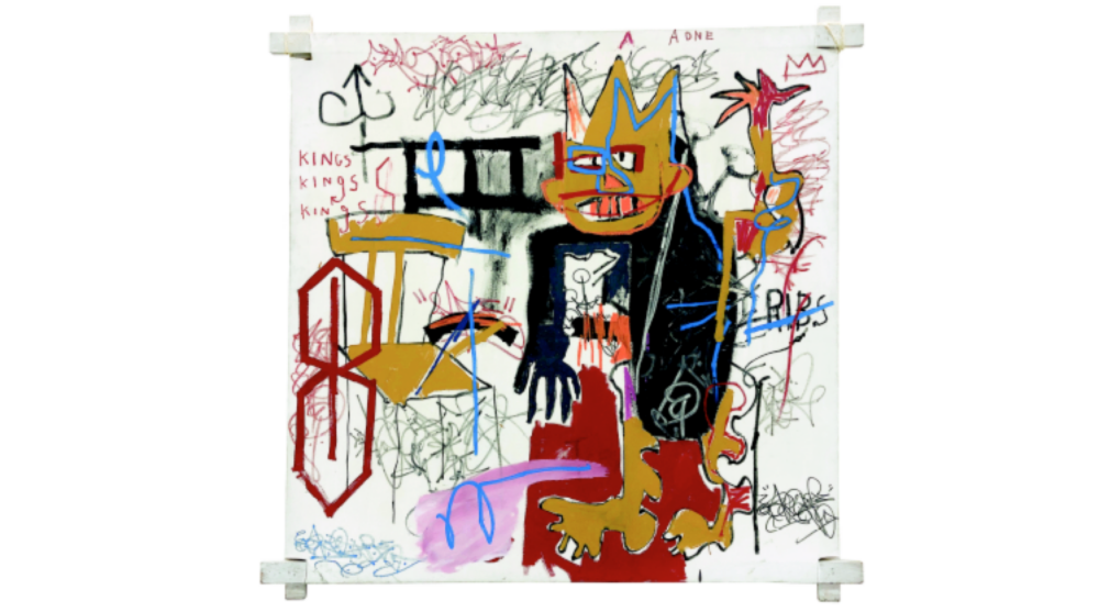 Portrait of A-One A.K.A King di Jean-Michel Basquiat