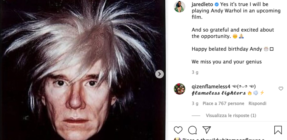 Il post Instagram di Jared Leto