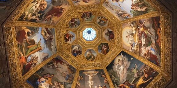 La volta della Cappella dei Principi a San Lorenzo, a Firenze