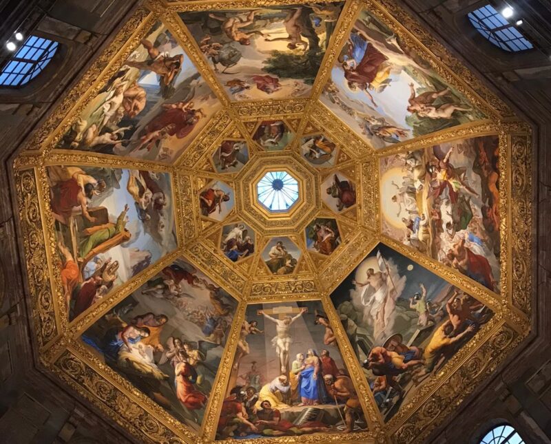 La volta della Cappella dei Principi a San Lorenzo, a Firenze