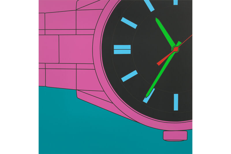 Michael Craig-Martin Untitled (watch fragment turquoise), 2019