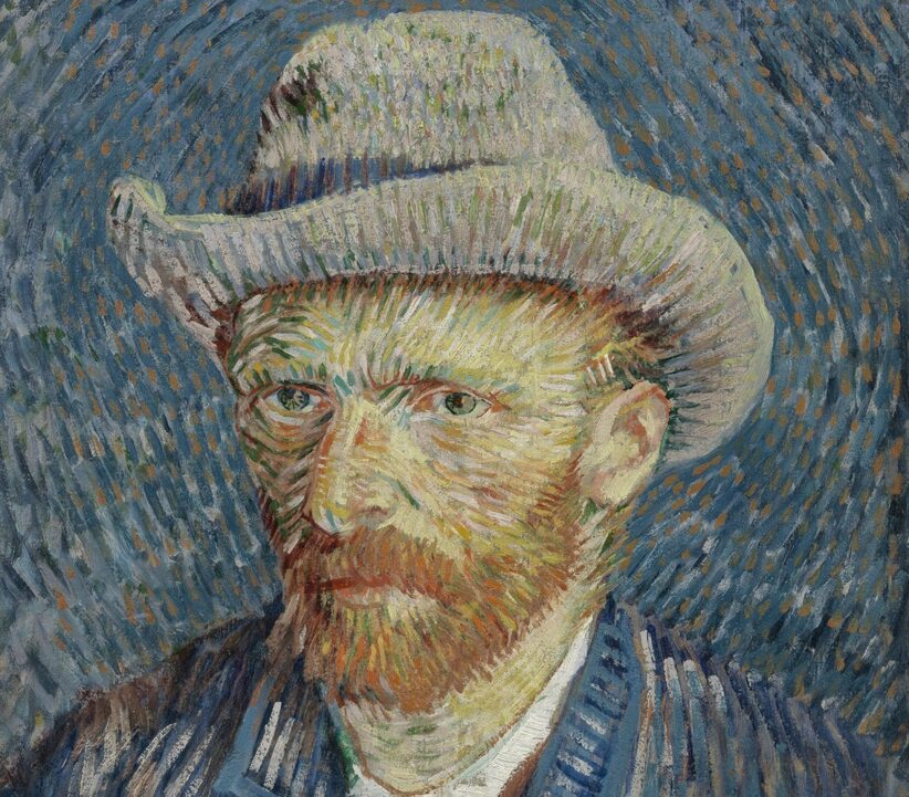 Vincent van Gogh, Autoritratto con cappello di feltro grigio, 1887, olio su tela, cm 44,5 x 37.2. Van Gogh Museum (Vincent van Gogh Foundation), Amsterdam