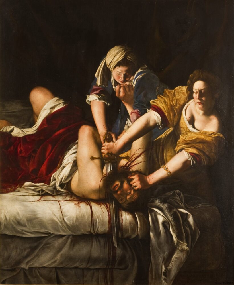 Artemisia Gentileschi, Giuditta che decapita Oloferne, 1614 - 1620 Gallerie degli Uffizi, Firenze