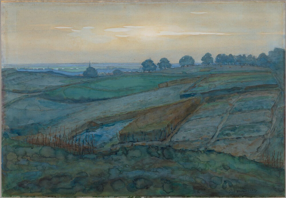 Landscape near Arnhem, 1900-01, di Piet Mondrian