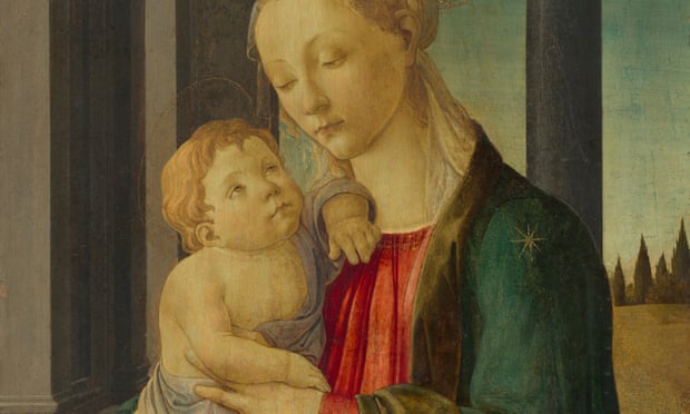 Sandro Botticelli, Madonna e Bambino(1470), che ha caratteristiche in comune con la versione scomparsa del 1485