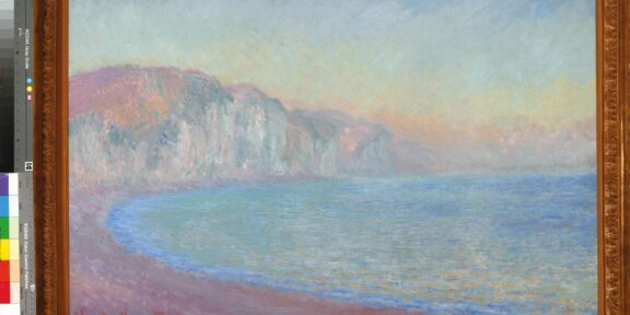 Claude Monet Falaises à Pourville soleil levant 1897 olio su tela Credit Archivio Fotografico Fondazione MagnaniRocca