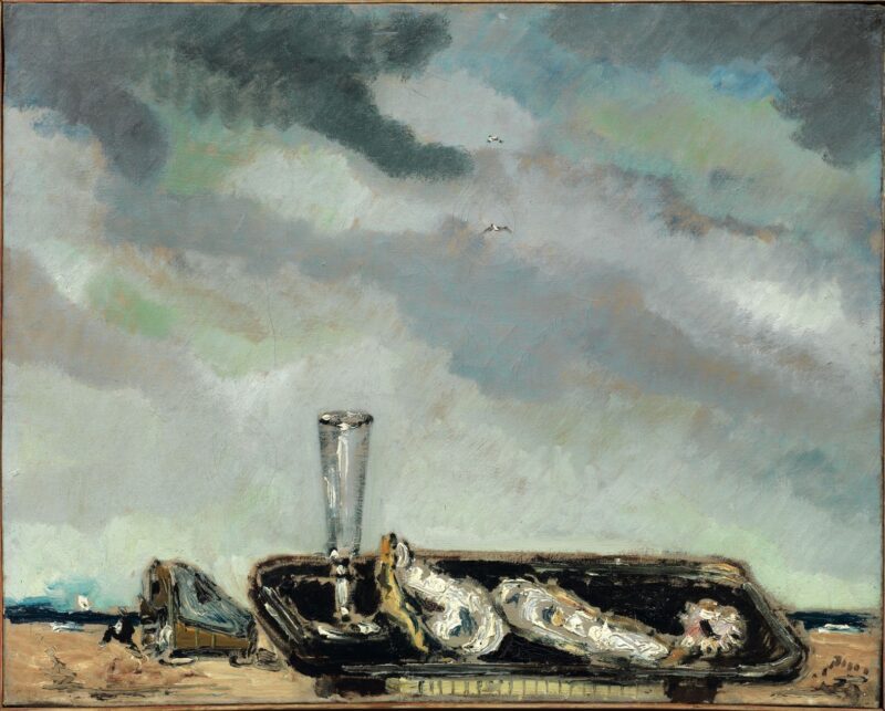 Filippo de Pisis Conchiglie sulla marina 1932 olio su tela Collezione Privata