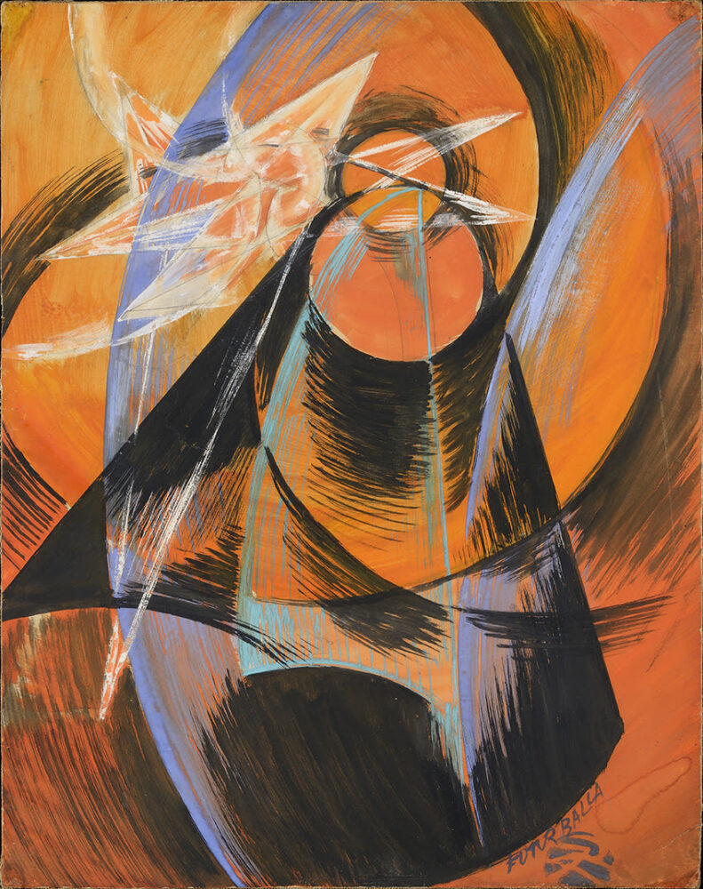 Giacomo Balla, Mercurio che passa davanti al Sole, 1914