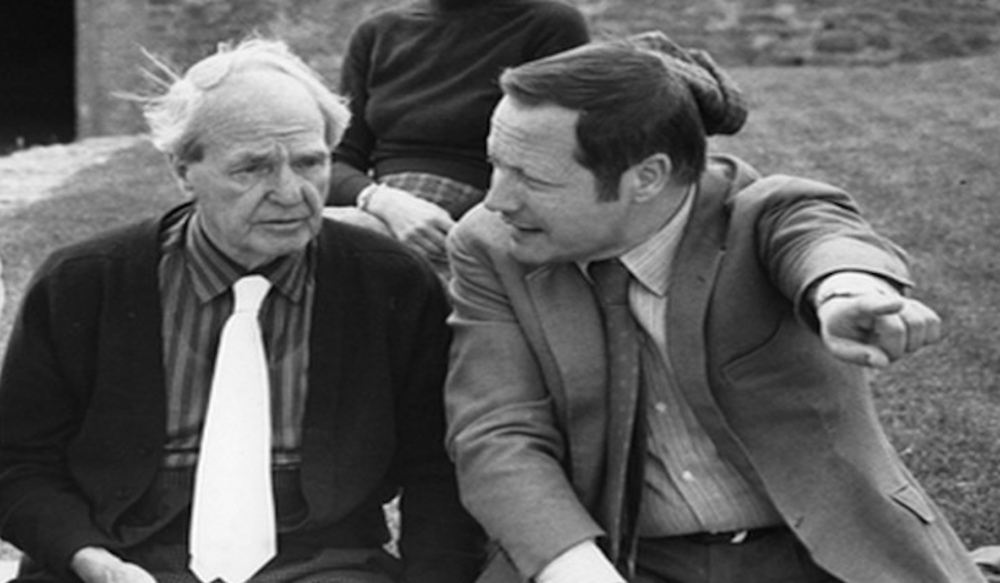 Giovanni Carandente con Henry Moore