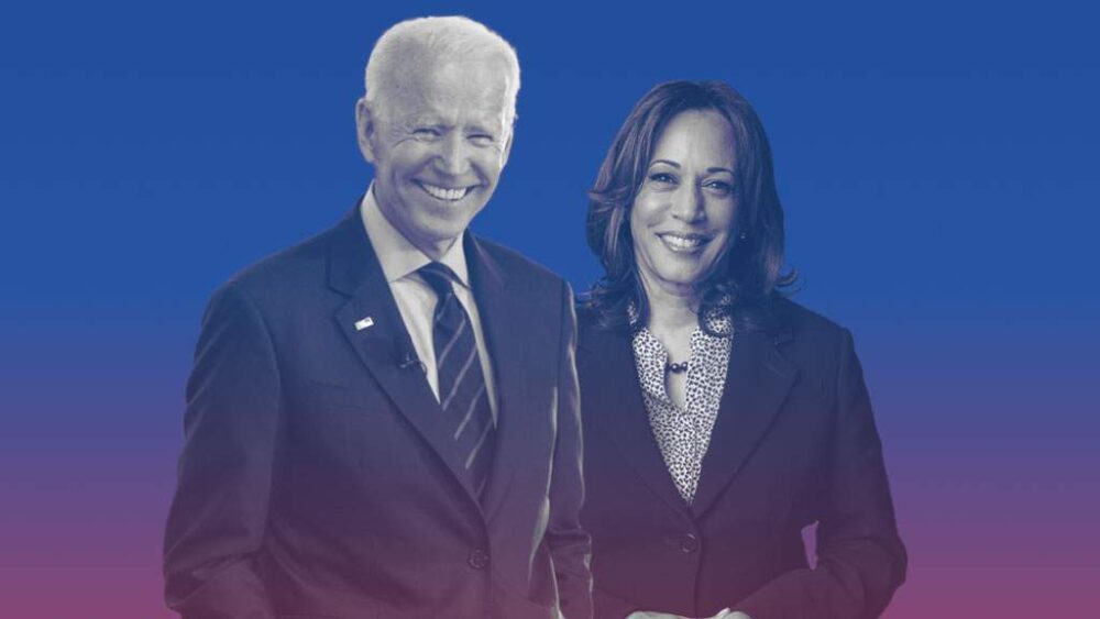 Joe Biden e Kamala Harris in un'immagine postata sul sito della campagna di Biden